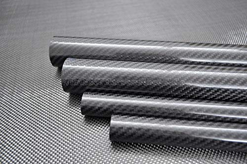 US Whabest 1pcs Tubo de fibra de carbono 3k de alto brilho 45 mm OD x 41mm ID x 1000 mm de comprimento/tubo/tubo/eixo