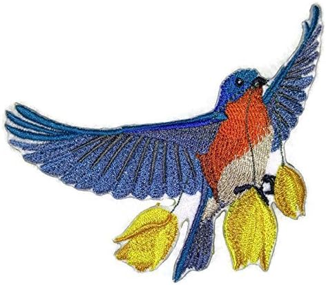 A natureza tecida em fios, Amazing Birds Kingdom [pássaro voador único] [personalizado e exclusivo] Ferro bordado