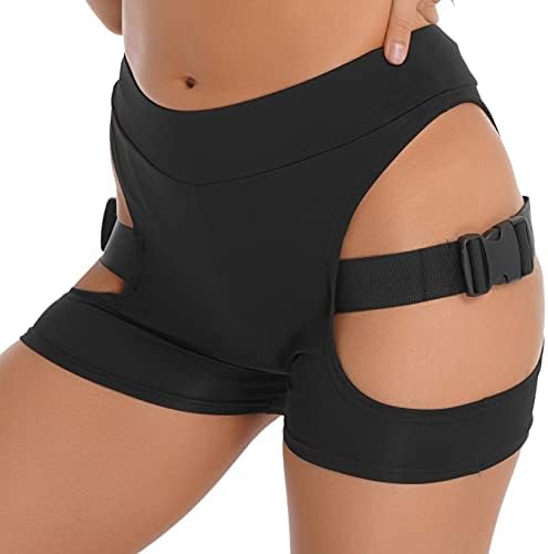 Doomiva Women's Club Shorts Libele Fiftles Sexy Hot Pants Hollow Out Cutout Fashion Mini Shorts