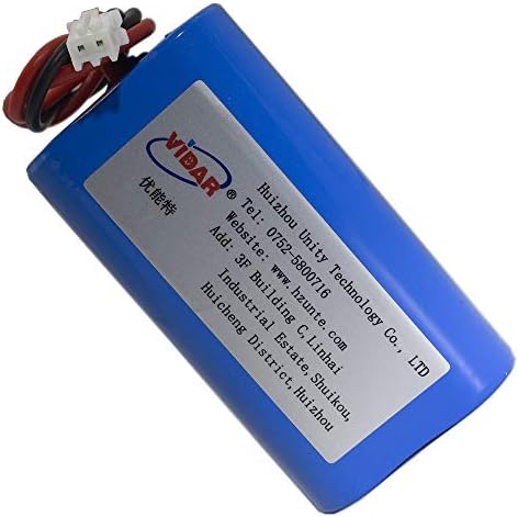 Bateria de íons de lítio recarregável-VIDAR 3.7V 6000mAh Bateria de íons de lítio de alta capacidade com plug-in