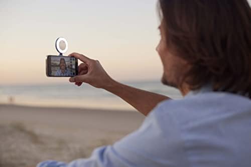 ShiftCam Snaplight - Light Selfie Ring Light com quatro configurações de brilho e bateria embutida - Montagem