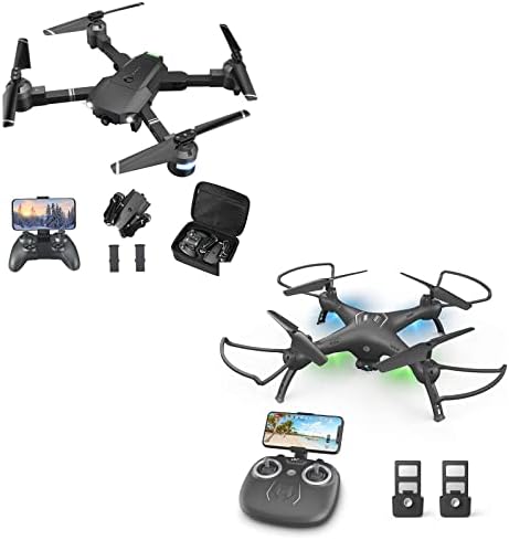 Drones de câmera 1080p: Attop W10 Black e X-Pack 18 Black