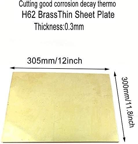 Folha de cobre Yiwango folha h62 chapas de latão Metal DIY Folha de experimentos de espessura de