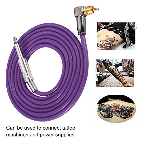 Salmue Silicone Soft Tattoo Clip Cord, fio flexível de clipe de clipe de linha de gancho de silicone para 90 graus