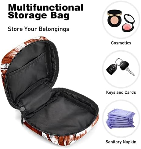 Bolsa de armazenamento de guardanapos sanitários, bolsas de zíper menstrual reutilizável portátil, bolsa de