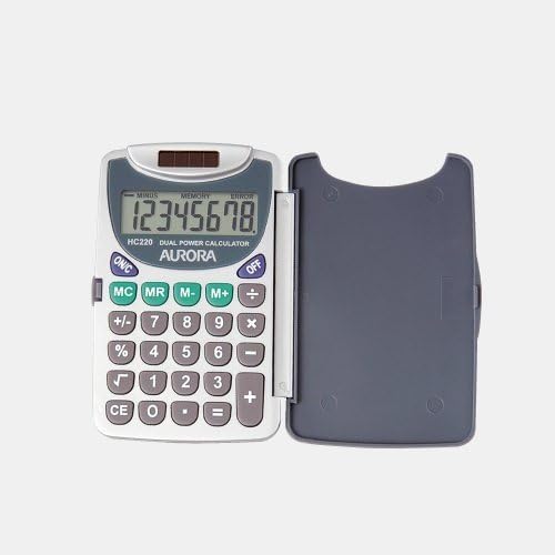 【セット 販売】 オーロラ ジャパン ハンディ 電卓 8 桁 表示 hc220 × 30 個