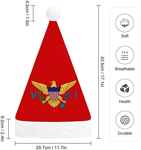 Chapéu de Natal da bandeira das Ilhas Virgens Papai Noel Chapé