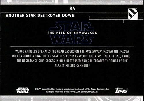 2020 Topps Star Wars The Rise of Skywalker Série 286 Outro Destruidor de Estrela Cartão de Negociação