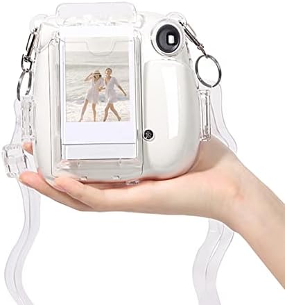 Ocuhome Mini Camera Case para Instax Mini 7 Câmera instantânea, capa de bolsa de câmera pequena transparente