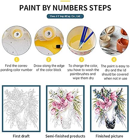 Layaw 2 embalagem tinta por números para adultos crianças -pintura a óleo de tinta acrílica por kits de número 16