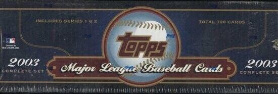 2003 Topps Baseball Retail Factory Conjunto - Cartões de hóquei com lajes