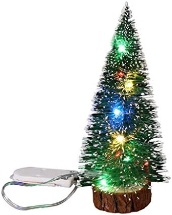 Decorações com mini luzes LEDs Decoração de Natal Desktop Arregada de Natal Decoração de vitrais Organizador