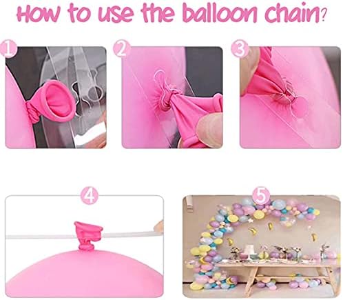 Kit de decoração de balão de arco de balão kit de tira de tira para guirlanda, tira de fita de balão