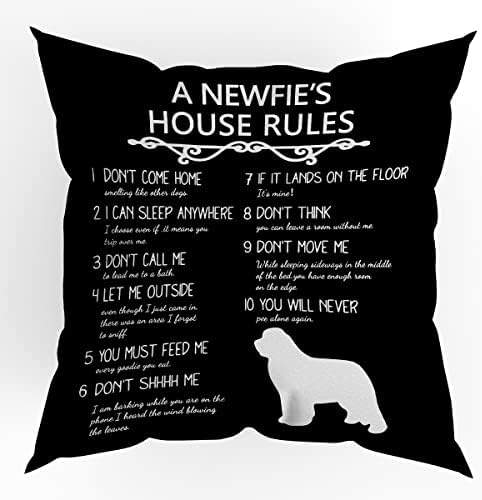 As regras da casa de um novato jogam cobertura de almofada de almofada, capa de travesseiro, capa de almofada decorativa