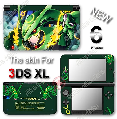 Pokemon Emerald Rayquaza Delta Skin Skin Skin Sticker para Nintendo 3DS XL original