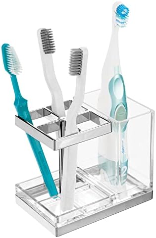 Mdesign Platicalbrush e creme dental Organizador de armazenamento de dentes - Decoração para casa