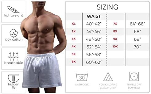 Andrew Scott Men King Size Big Man Cotton Knit Sleep Boxers / Roupher Boxer Shorts- Multi Packs