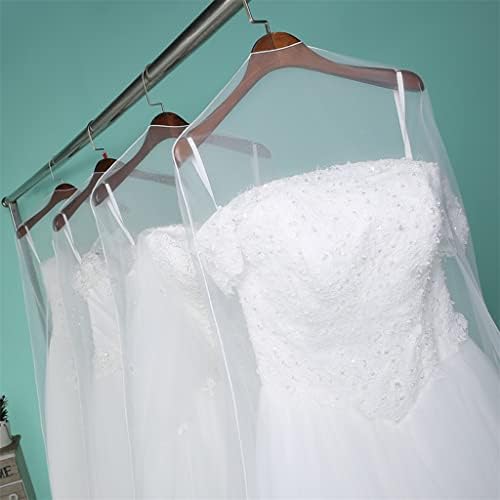 Vestido de noiva slnfxc traje protetor de traje de pó Capa de pó de vestido de noiva roupas de armazenamento