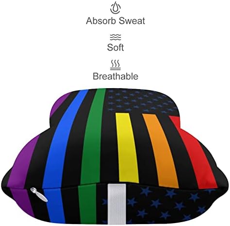 Americalgbt orgulho gay arco -íris bandeira de carro travesseiro pesco