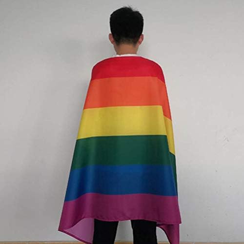 Bandeira do arco -íris Homossexual Cape Polyester Bandle Bandeira Rainbow Supplies homossexuais