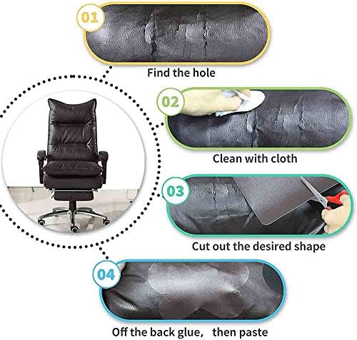 Reparação de couro Repanstêmetros de couro auto-adesivo para sofá, móveis, sofás, bolsa 19x50 polegadas,