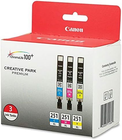 CANON CLI -251XL Cartucho de tinta - ciano, magenta, amarelo