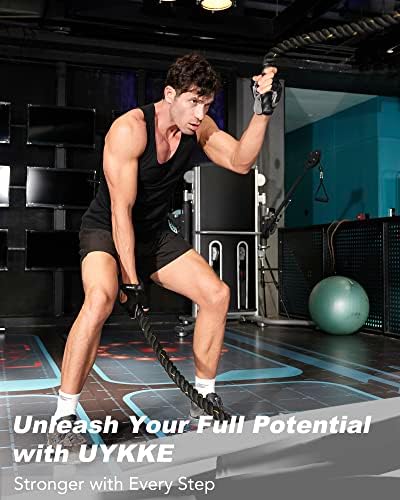 Uykke Luvas de treino para homens e mulheres, luvas de exercícios para levantamento de peso, ciclismo, academia,