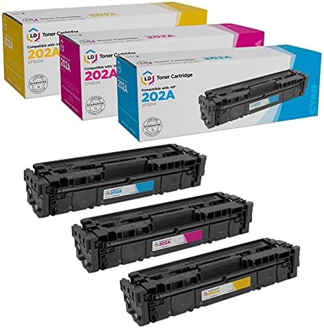 LD Produtos Substituição de cartucho de toner compatível para HP 202A para uso em HP Color LaserJet