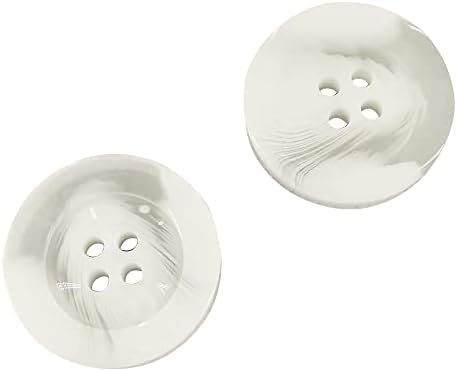 20pcs Botão de resina de costura grande artesanal - Sortumola Flatback redonda de 30 mm de botão