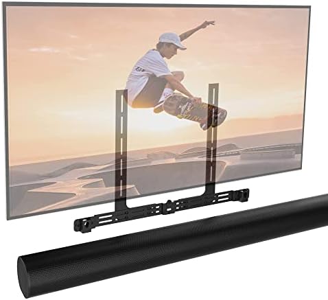 Montagem de TV de arco do Soundbass, preto, compatível com suporte de montagem Sonos Arc para TV, Kit de hardware