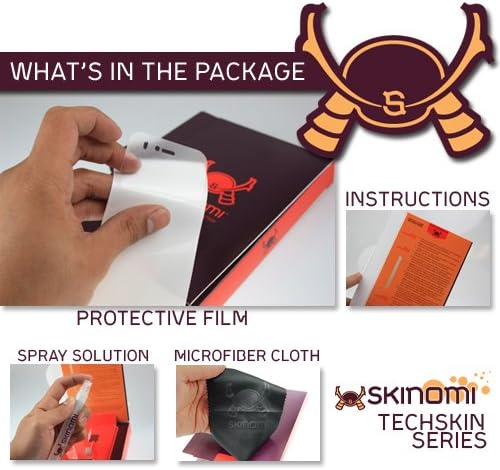 Protetor de tela Skinomi Compatível com Motorola Droid Razr Maxx Clear Techskin TPU Anti-Bubble HD Film