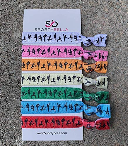 Cabelos de dança - Meninas da dança acessórios para cabelos - elastices de dança arco -íris, presentes para