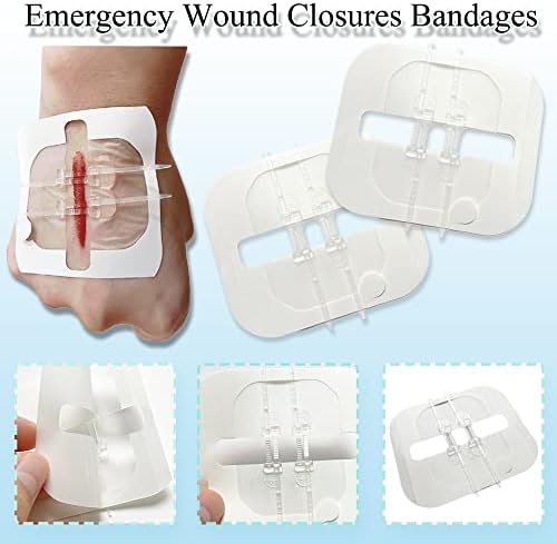 Mediss Emergency Ferlures Band-aid Bandrages, adesivos de costura para camping, sobrevivência