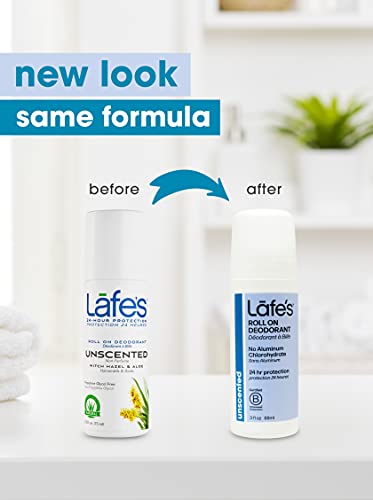 Desodorante natural de Lafe | Deodorante natural livre de alumínio de 3 onças para homens e mulheres