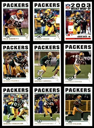 2004 Topps Green Bay Packers quase completo conjunto de equipes Green Bay Packers NM/MT Packers