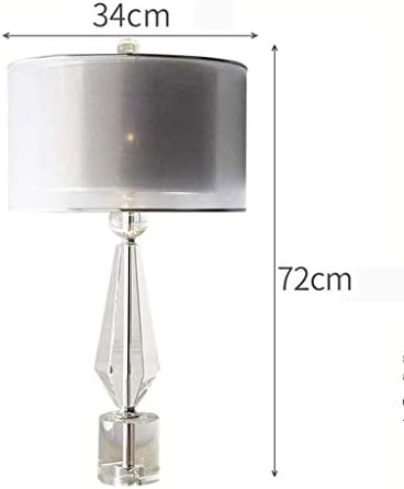 Lâmpada de mesa de cristal WSSBK, lâmpada de cabeceira de decoração de casa, cristal adequado