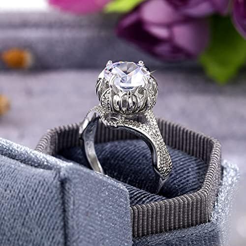 2023 Novo clássico Four Prong Floral Feminino Bright Diamond Ring Dream Anel Diamond Ring for Mulher Men's