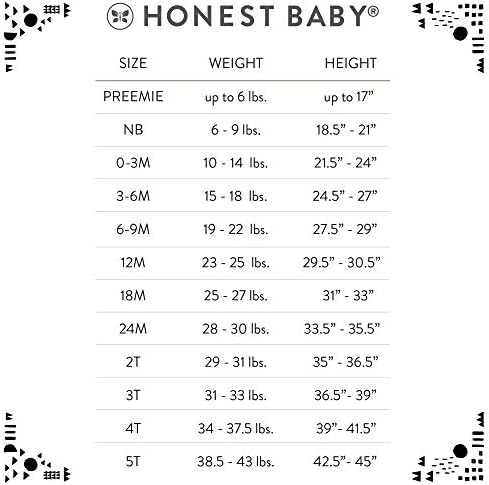 Honestbaby Unisex-Baby 10-pacote de algodão orgânico Bodysuits de manga curta