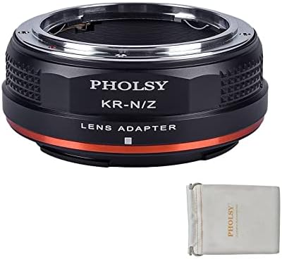 Adaptador de montagem em lentes Pholsy Compatível com a lente de montagem da Canon Eos EF para Nikon Z Mount Camera