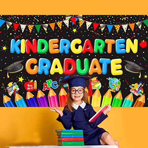 Banner de graduação no jardim de infância 2023 Decorações de festa de graduação no jardim de infância