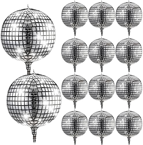 Balões de bola de discoteca 20 peças 22 polegadas 4d Balões de disco