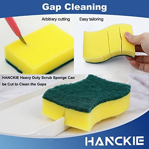 Esponjas de limpeza para uso do banheiro doméstico da cozinha, esponjas de esfoliação não arranhada para pratos