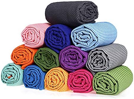 Toalhas de ioga honeystore para ioga quente toalha de tapete de ioga sem deslizamento com pontos de aderência