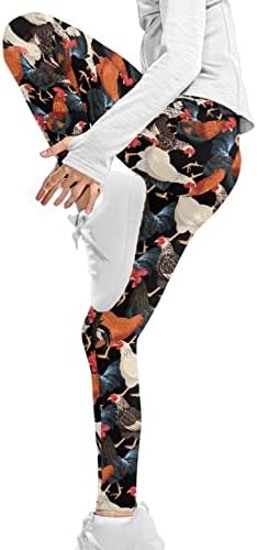 Calças de ioga de fusurir para meninas tamanho 4-13 cintura alta crianças leggings trepadeiras