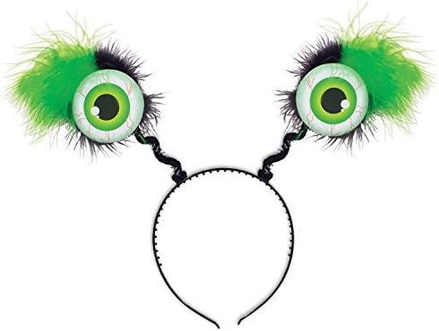 Beistle Green Eye Glall Head Boppers para Happy Halloween Costume Acessório