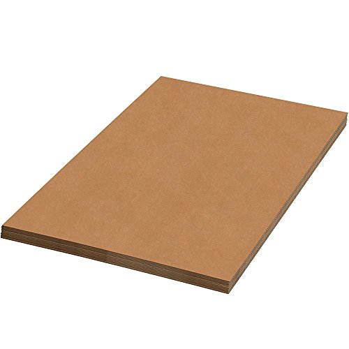 Aviditi lençóis de papelão corrugado, 42 x 42, Kraft Brown, para embalagem, envio e proteção de produtos contra