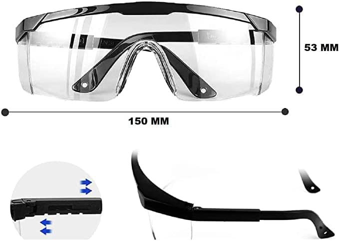 Euxor, óculos de segurança anti nevoeiro e prova quebrada, Ansi Z87.1 e EN 166 Óculos de segurança protetores