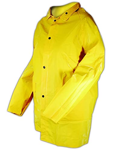 Magid Rainmaster J7819 PVC suportava 14 mil janta de chuva, 1 jaqueta, tamanho xxxxx-large, amarelo
