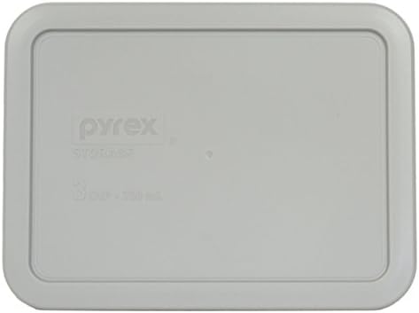 Pyrex 7210-PC Retângulo cinza 3 xícara de tampa de armazenamento de plástico
