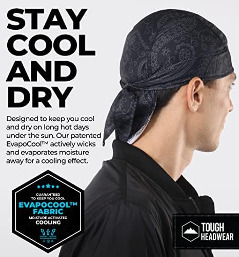 Liner de capacete de refrigeração - Faça uma tampa do crânio para homens - lenço de cabeça, bandana, envoltório